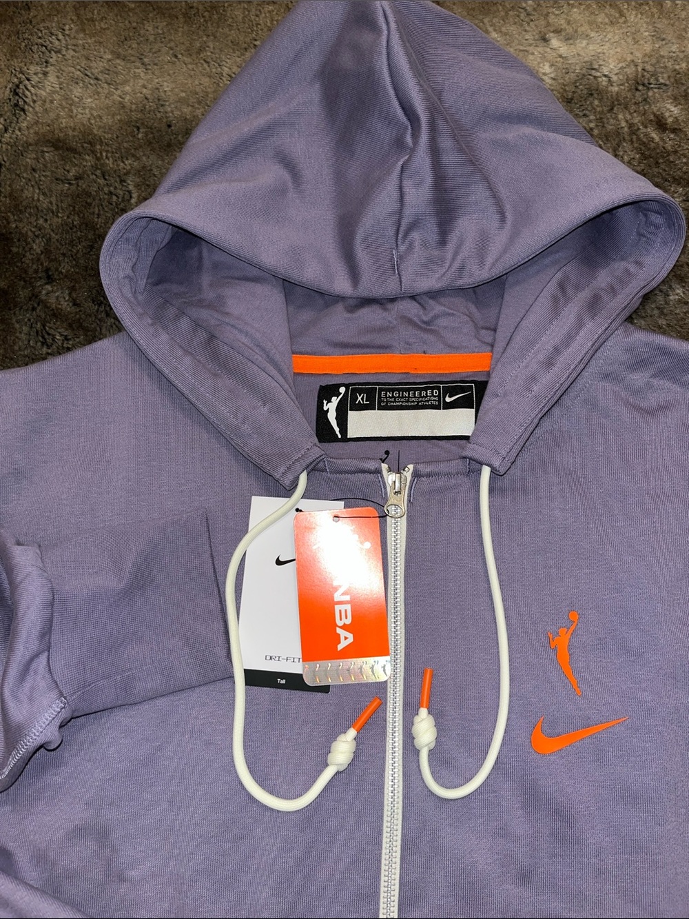 Nike WNBA Jacket Mens XLT XL Tall Basketball Full zip hood jacket NWT